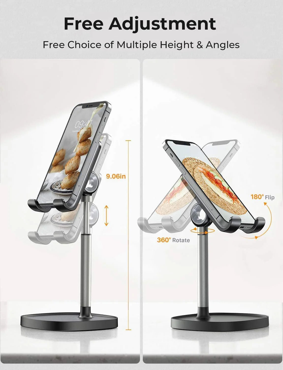 Lisen Adjustable Cell Phone Stand for Desk - Image 3
