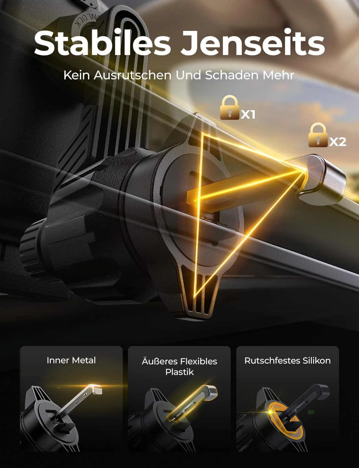 LISEN 15W für Magsafe Handyhalterung Auto mit Ladefunktion - Image 7