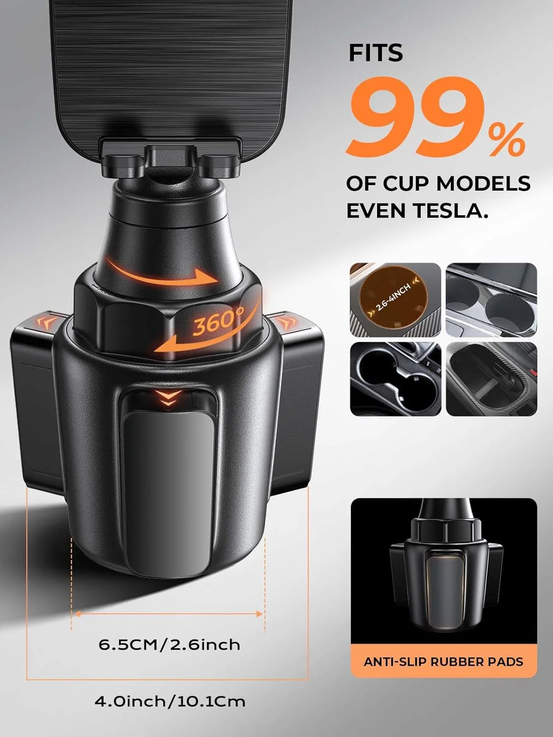 LISEN Cup Holder Cell Phone Holder for Car Mount - Image 3