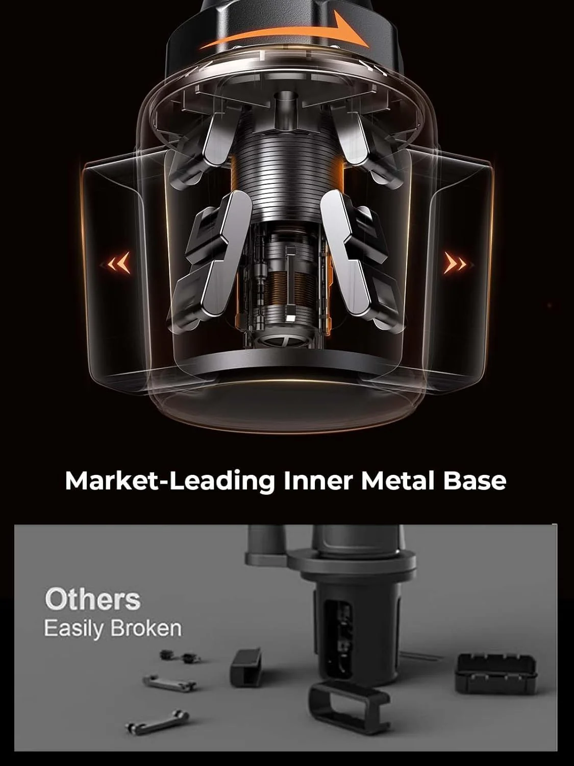LISEN Cup Holder Cell Phone Holder for Car Mount - Image 4