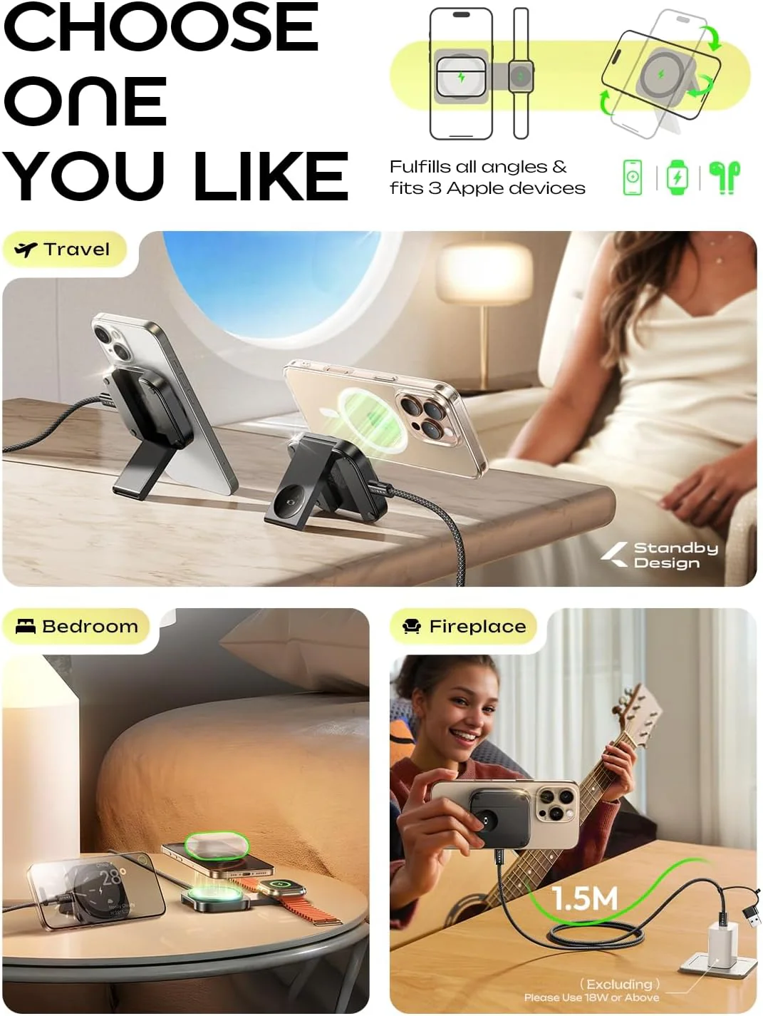 LISEN for MagSafe Charger Stand for iPhone Magnetic Charger - Image 6