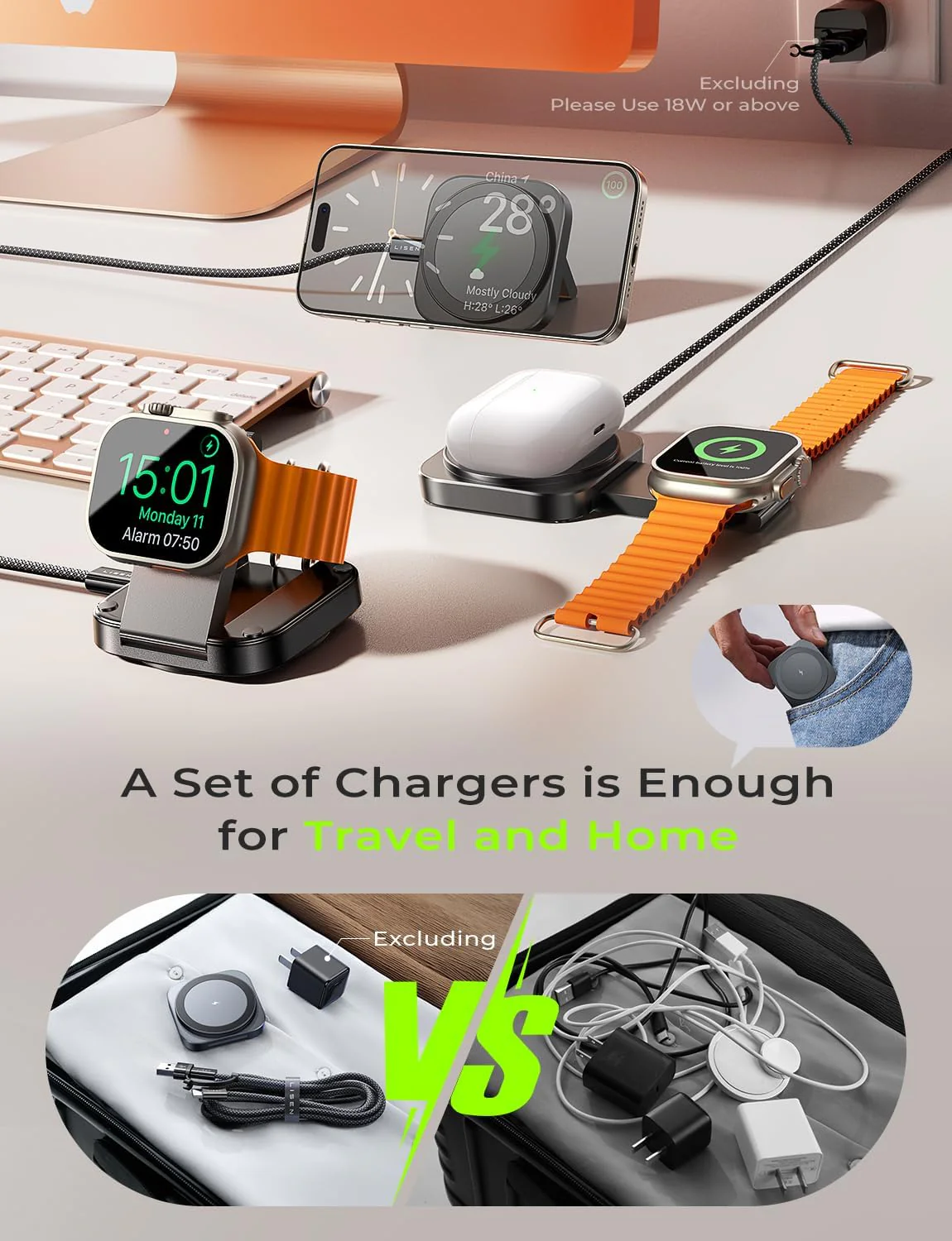 LISEN for MagSafe Charger Stand for iPhone Magnetic Charger - Image 8