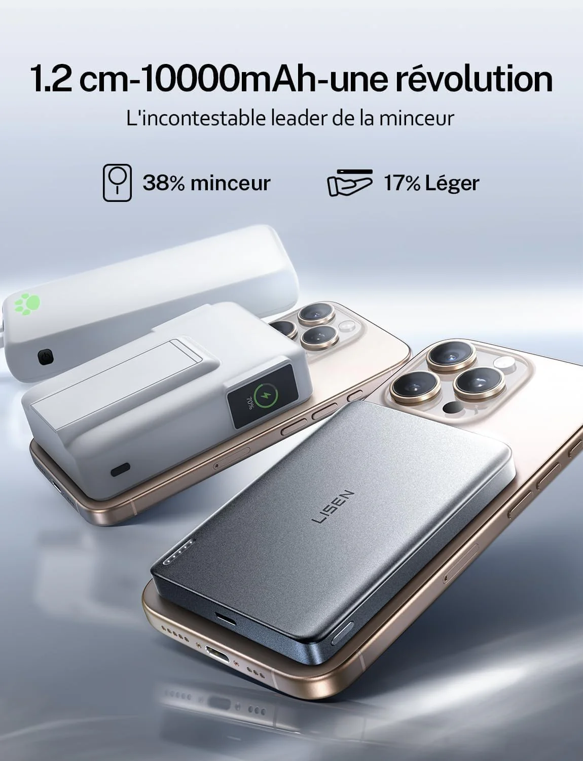 LISEN Hyper-Slim MagSafe Power Bank - Image 3
