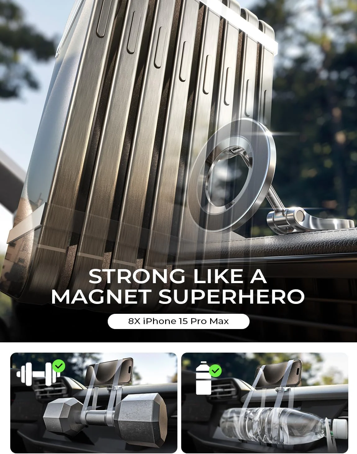 LISEN MagSafe Car Mount [24 Strong Magnet] - Image 5