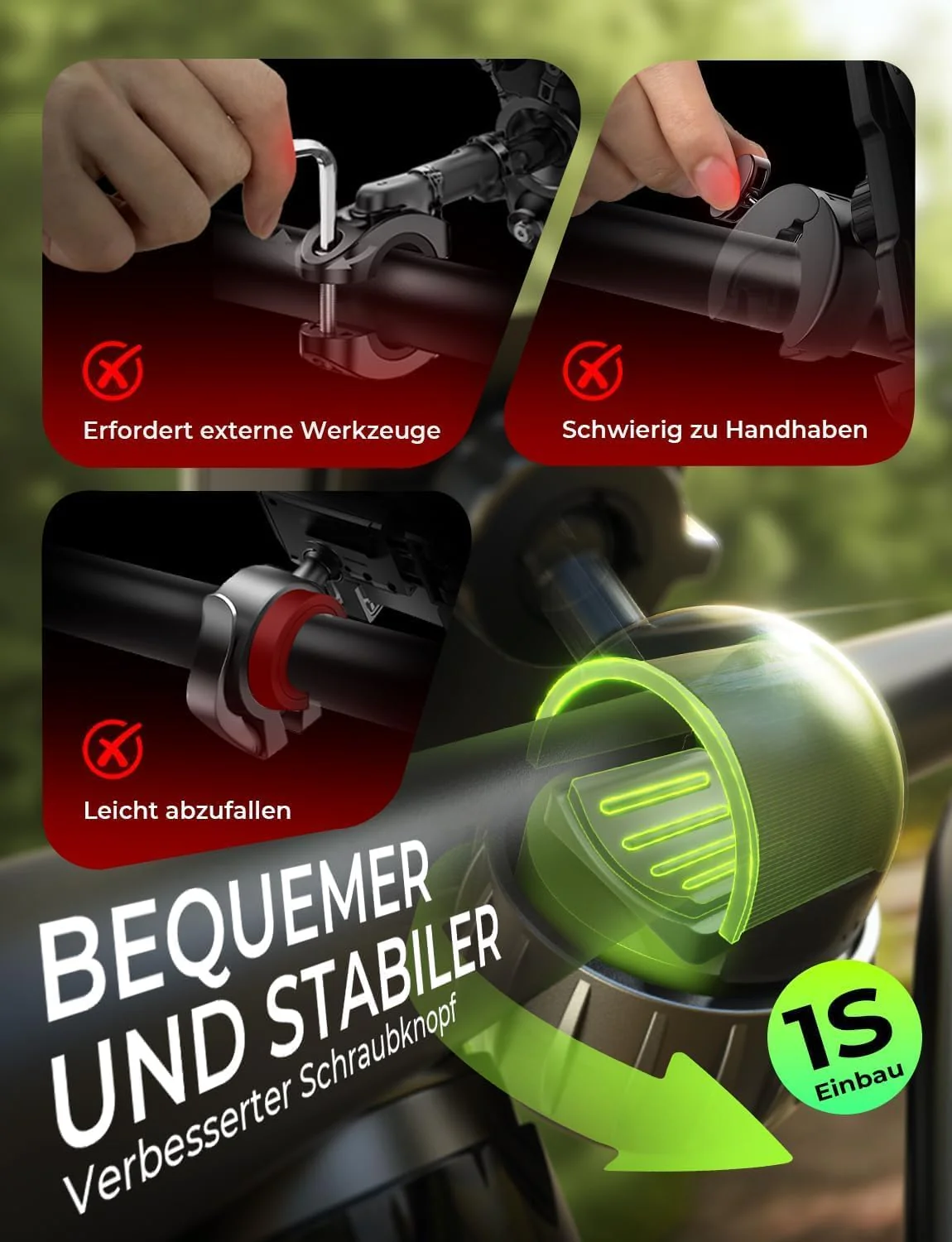 LISEN Mobile Phone Holder Bicycle Handlebar - Image 4