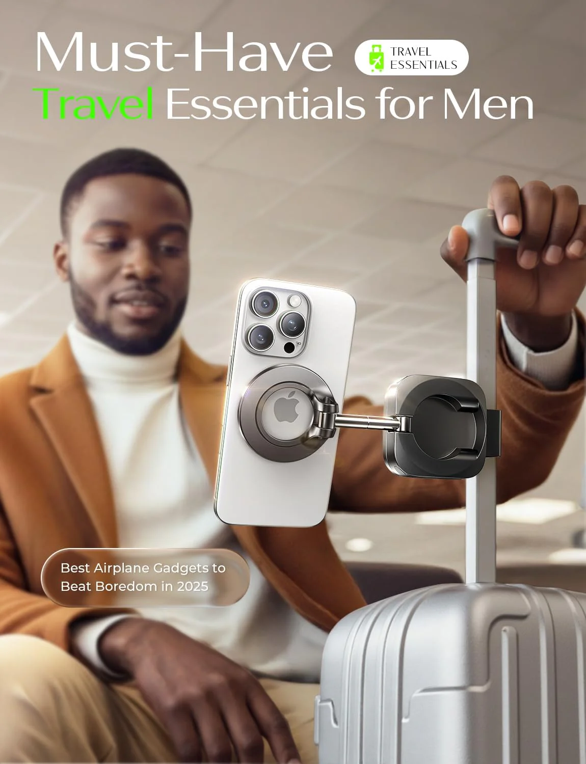 LISEN Universal Flight Airplane Phone Holder Mount for Magsafe - Image 6